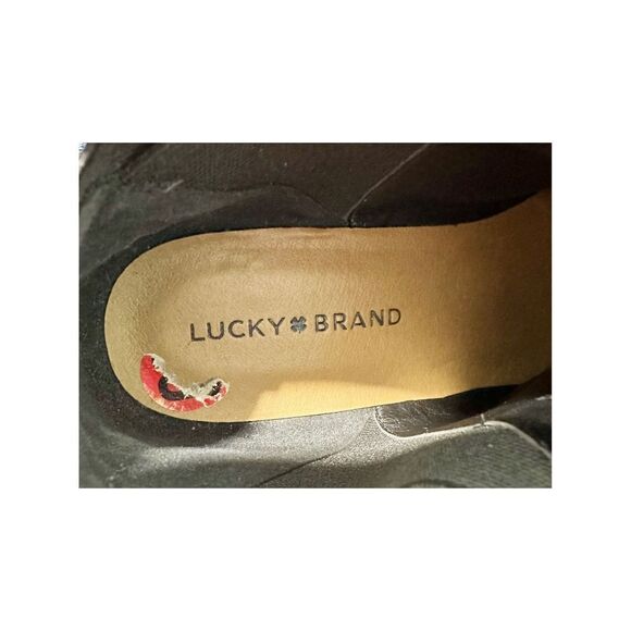 Lucky Brand Baqira Women's Suede Leather Pull-On Ankle Booties Black Size 10 - Picture 13 of 14